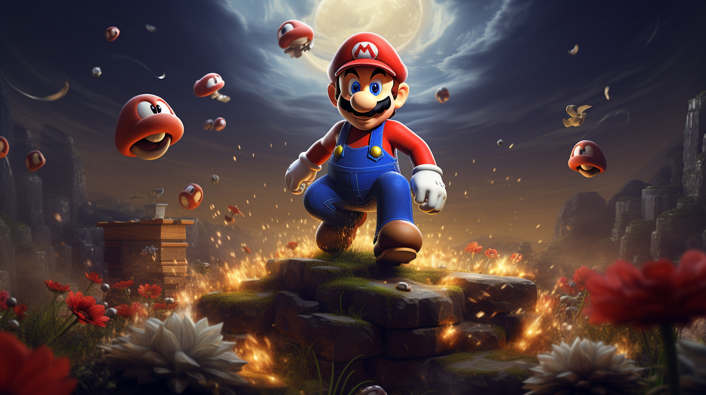 Super Mario Bild von AI generiert