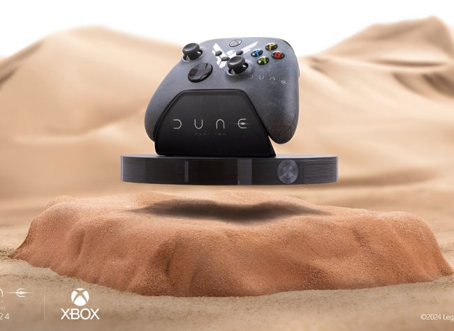 Entdecke Microsofts schwebenden Xbox-Controller & Dune-inspirierte Xbox Series S. Gewinne im Gewinnspiel einzigartige Gaming-Sammlerstücke!
